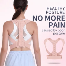Posture Corrector Adjustable Shoulder Low Back Support Brace Belt For Men Women