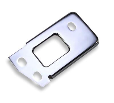 1955-1957 Chevrolet Chrome Hood Latch Plate Front 55 56 57 | Hood