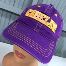 Cabela's Purple 1961 Youth Adjustable Camo Brim Baseball Hat Cap