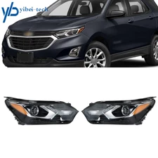 HID LED DRL Left&Right Headlights Headlamps For Chevrolet Equinox 2018 2019-21