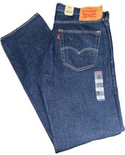 LEVI'S MENS 501 STRETCH STRAIGHT LEG BUTTON FLY JEANS 36 X 34