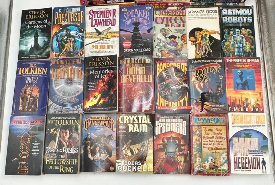 Огромный лот из 192 винтажных научно-фантастических/фэнтезийных книг в мягкой обложке DAW TOR ACE DEL REY - Изображение 3 из 4