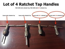 Lot of 4 Ratchet Tap Handles made in USA Vintage