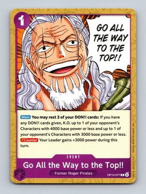 One Piece Karte Go All the Way to the Top!! OP13-077 ENG Carrying On His Will