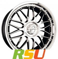 Keskin KT4 New Racer black front polish 9.5x18" ET25 LK5 100 ML 72.6 Alufelge...