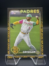 2024 Topps Series 1 Trent Grisham Team Color Border Variation SSP Super Short