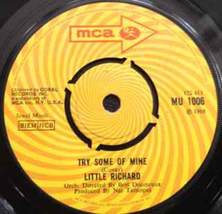 Little Richard - Try Some Of Mine - Used Vinyl Record 7 - G8100z