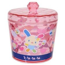 Sanrio USAHANA round cotton box new clear pink