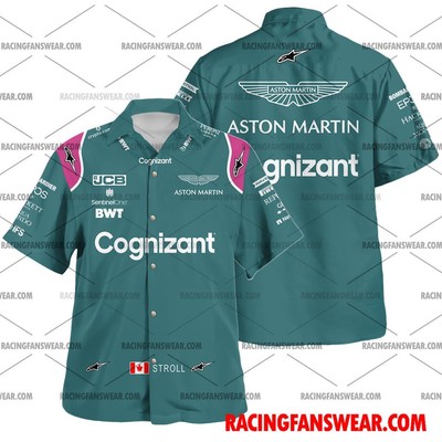 Lance Stroll Formula Racing 2022 Uniform Apparel Clothes Hawaiian  Shirts