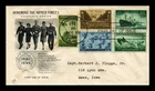 US COVER WORLD WAR II ARMED FORCES COMPLETE SERIES FDC COMBO ARTCRAFT