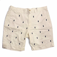 Polo Ralph Lauren Stretch Classic Fit 9 All-Over Pony Chino Shorts