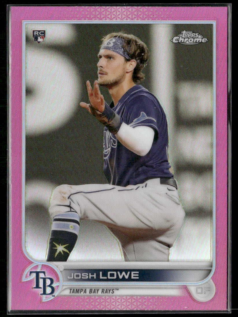 2022 Topps Chrome #83 Josh Lowe Pink Refractor