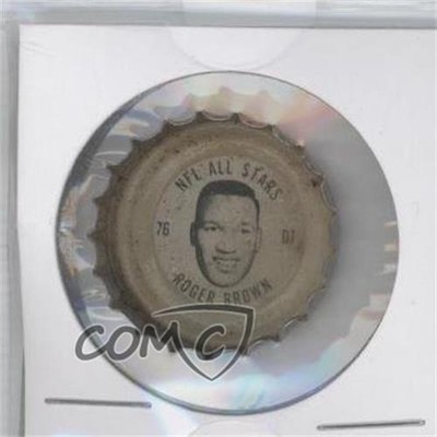 1964 Coca-Cola Bottle Caps All-Stars NFL Roger Brown #76 0f8
