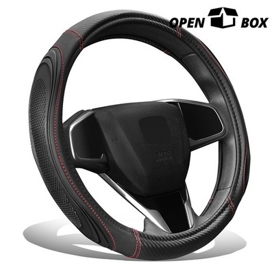 [OPEN BOX]Carbon Fiber Insert Stitching 14.5-15'' Steering Wheel Cover