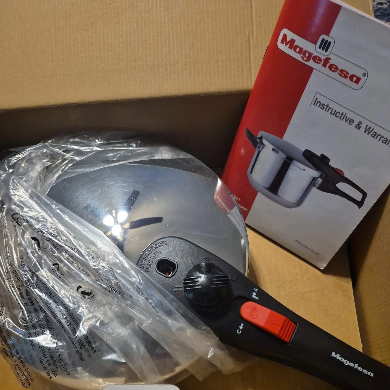 MAGEFESA practika plus 6.3 QT Stainless Steel Pressure Cooker 5 security systems
Opens in a new wind