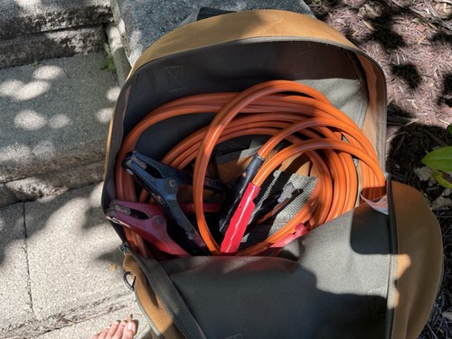 4 AWG Gauge Welding Lead & Car Battery Cable Copper Wire with Carrying Case