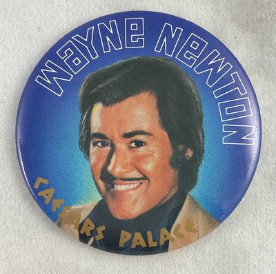 Pin-Back Pin #058-WAYNE NEWTON-Caesars Palace-3''
