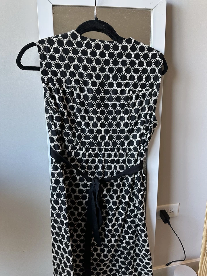 Vestido para mujer Anna Sui Anthropologie bordado a lunares sin mangas talla 4 Foto 4 de 4