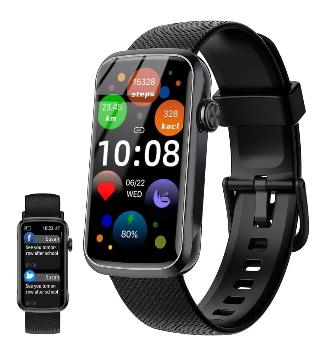 Smart Watch for Men Women 24/7 Healthy Fitness Tracker, HD 1.47" for Android iOS