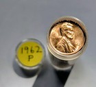 1962-P  Lincoln Penny Roll in Coin Tube UNC — photo 1