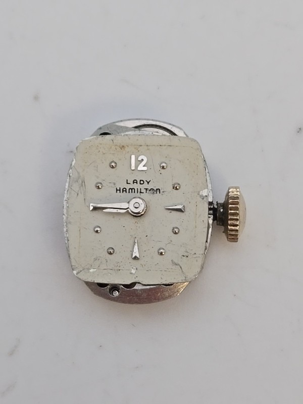 Vintage Lady Hamilton 12mm Manual Movement & Dial 