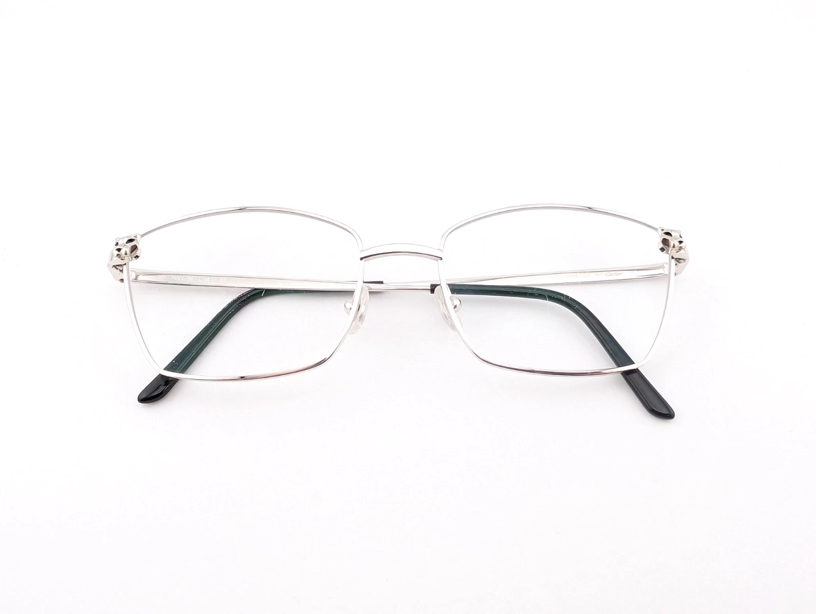 Cartier — Cartier Eyeglasses, Frames Only, CT0209O 002 Silver, 55-18-140, Metal, France