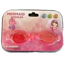 Mermaid Goggles by Lifeguard Pink Swimming Pool Beach Kids Childs New