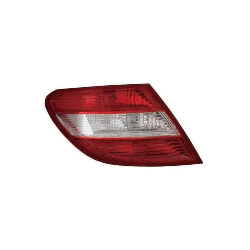 Feu arrière gauche rouge et blanc pour Mercedes Classe C W204 berline phase 1