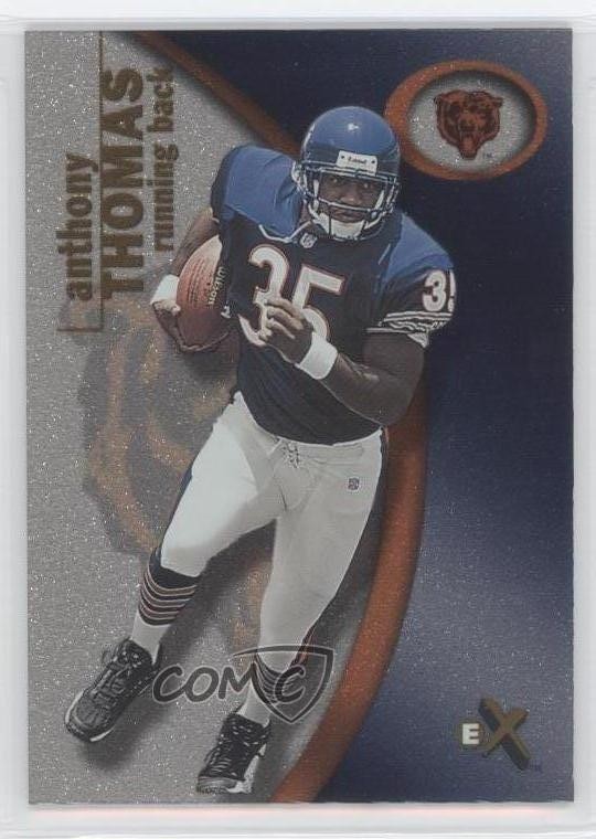 2001 Fleer E-X 547/1250 Anthony Thomas #132 Rookie RC 0i0