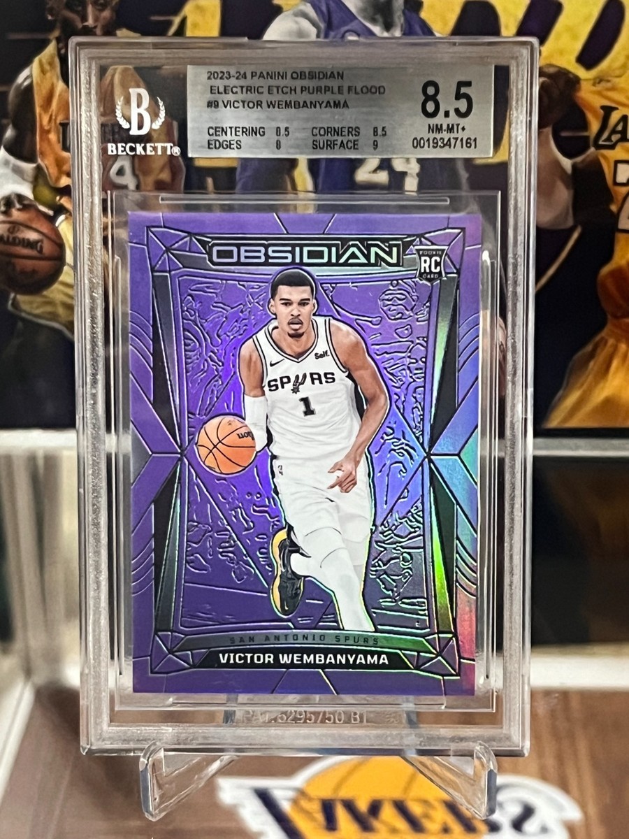 2023-24 Panini Obsidian Basketball Victor Wembanyama Purple Rookie
