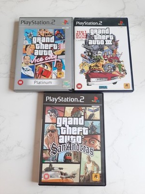 PS2 Grand Theft Auto Bundle - Vice City / 3 / San Andreas