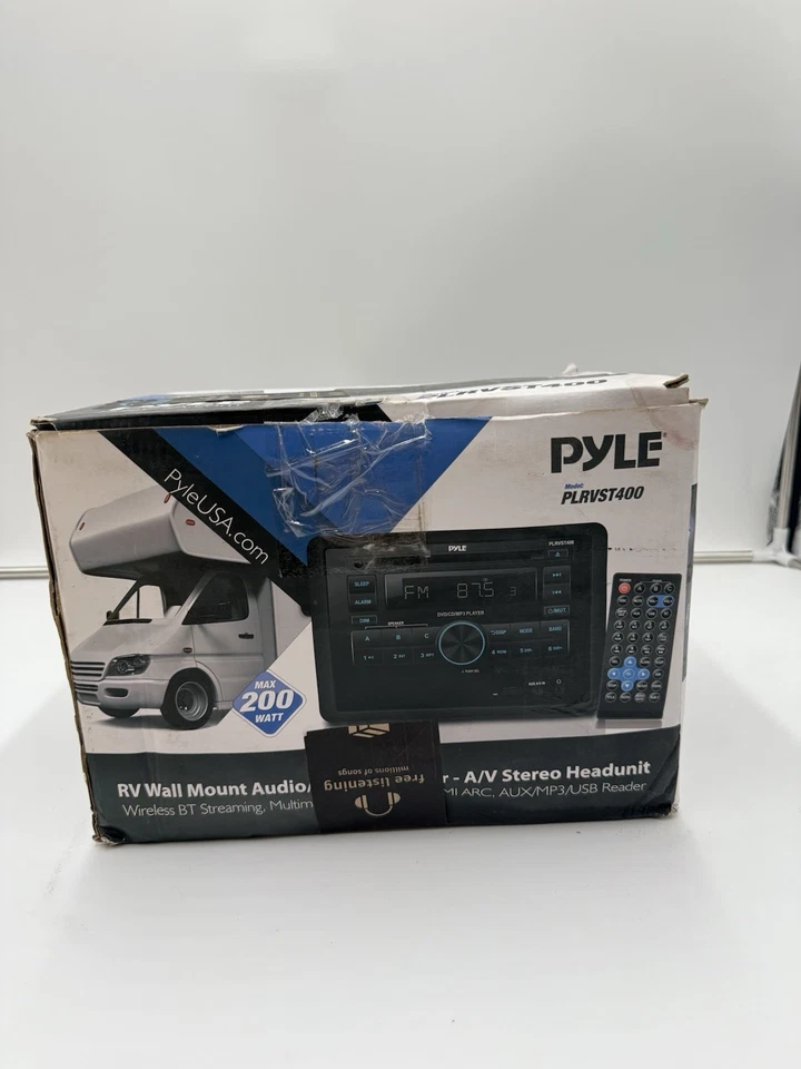Pyle PLRVST400 Wall Mount Audio/Video Receiver - Black *open box * - Image 4 of 4