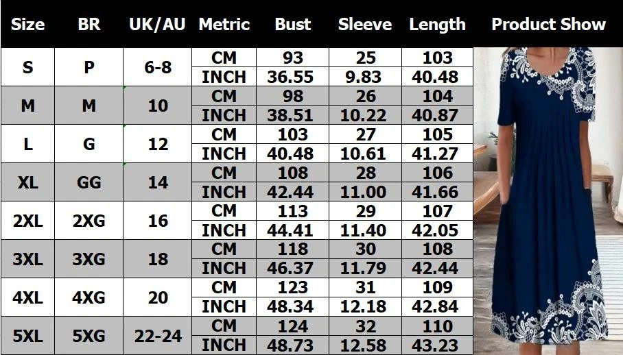 Women Floral PLUS SIZE Short Sleeve Midi Dress Ladies Baggy Pocket Pleated Dress - image 2 of 4