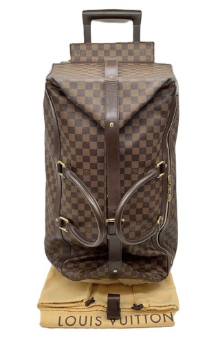 Auth Louis Vuitton Damier Ebene Eole 60 Boston Travel Bag N23203 W/D SQ040004