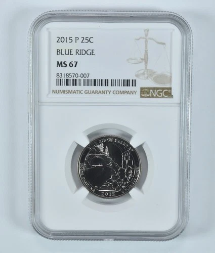 2015-P Washington Quarter Blue Ridge America The Beautiful MS67 NGC *6371