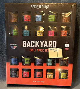 Spice 'N Dulge Backyard Grill Spice Set, 20 Assorted Flavors, 13.5 oz