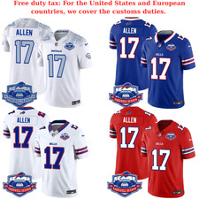 Bills Josh 17 Allen 2025 Farewell to Highmark All Colors Stitched Jersey Men