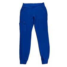 JAANUU Scrubs Pants Women's S Blue 10 Pocket Stretch Joggers J95117 Medical