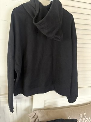 Comfrt Black Full Zip Fleece Hoodie Men's Size 2XL Long Sleeve Polyester