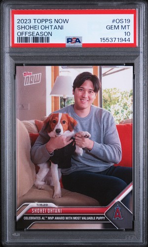 2023 TOPPS NOW OFFSEASON #OS19 SHOHEI OHTANI PSA 10