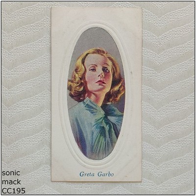 Godfrey Phillips Screen Stars #27 Greta Garbo Cigarette Card (CC195)