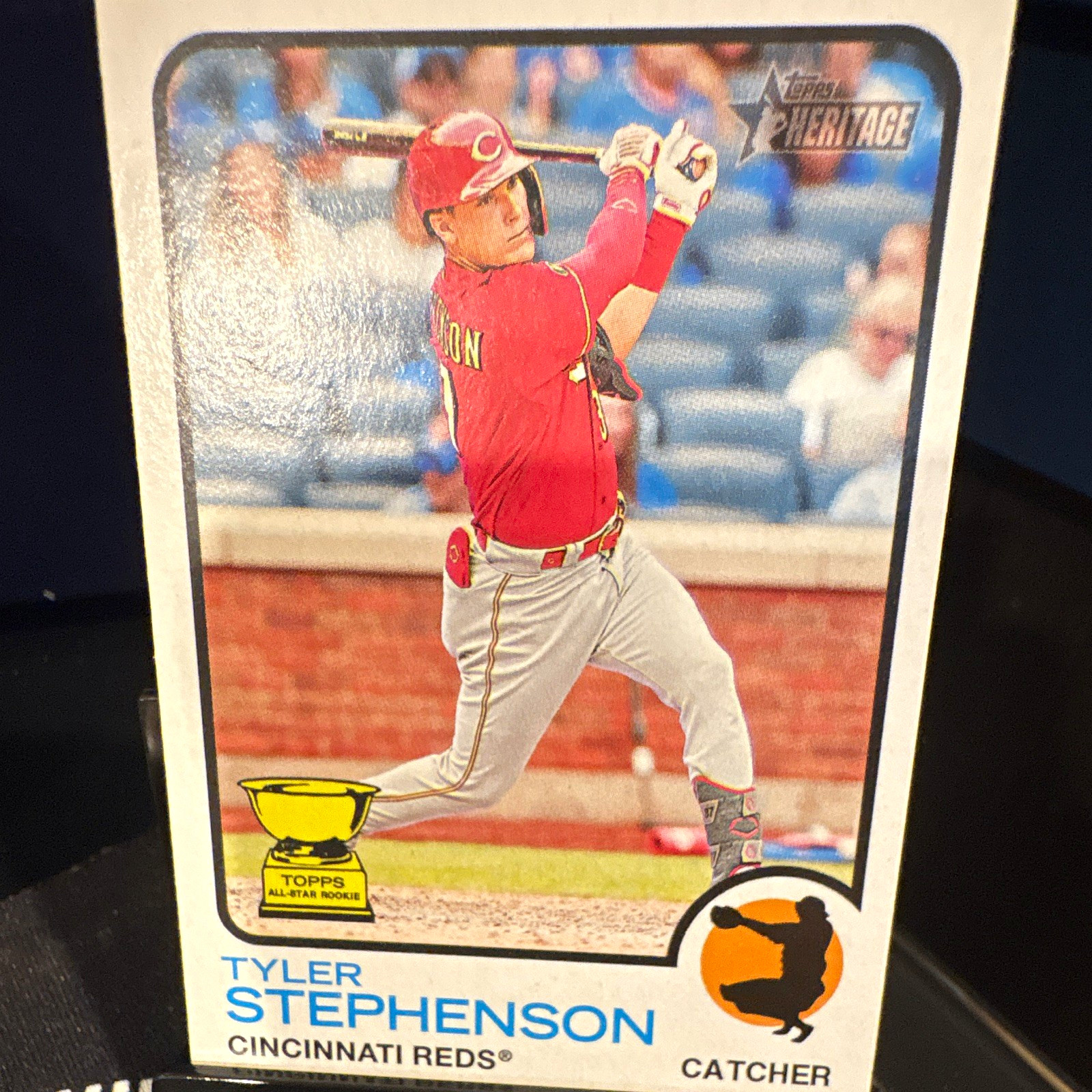 Topps 2022 Heritage Tyler Stephenson Rookie High Number SP Cincinnati Reds #498