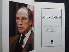 MEMOIRS By Pierre Elliott Trudeau - Hardcover *Excellent Condition*