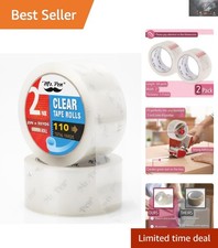 Versatile Clear Packing Tape 2-Pack, 2in x 60yd, Perfect for All Your Packaging
