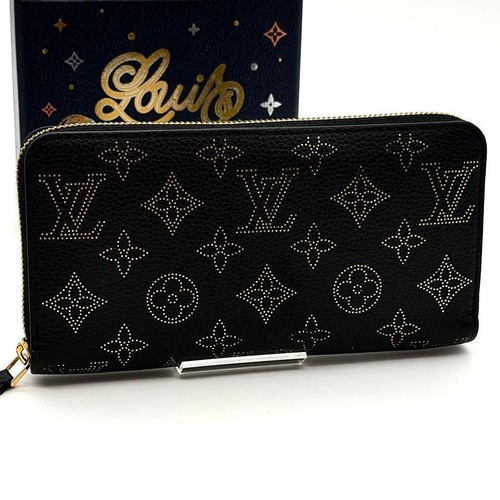 LOUIS VUITTON Mahina Zippy Wallet Monogram Long Wallet Black M82645