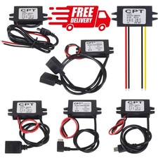 DC 12V to 5V 3A 15W Step down USB Converter Regulator Adapter For Car Charger US