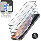 4 Pack Full Cover Screen Protector For iPhone 11 Pro Max / 11 Pro Tempered Glass