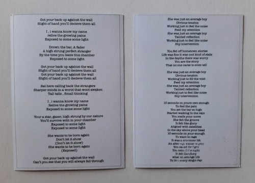 NIGHTBUS EXPOSED TO SOME LIGHT 7" VINYL SINGLE WITH LYRIC POSTCARDS mint sealed - Picture 5 of 5