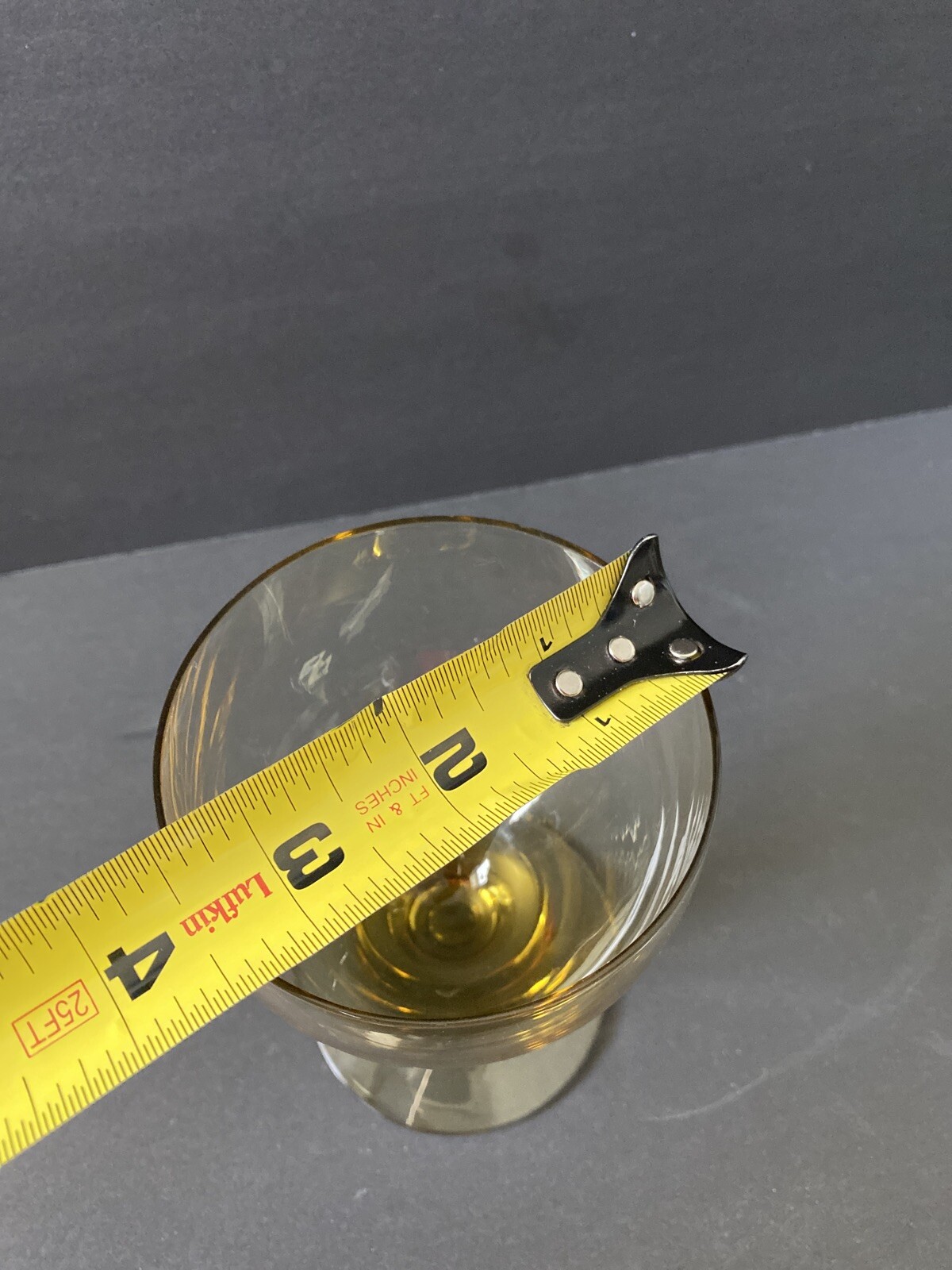 6 VNTG Independence? Honey Yellow Footed Wine Martinis Goblets Drink