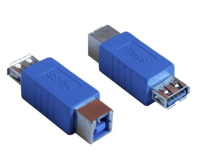 HTTX USB 3.0 Adapter - A Female to B Female Connector Converter Adapter ...